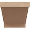Ekena Millwork 6"W x 6"D x 6"H Wide Burlington Rough Cedar Woodgrain TimberThane Corbel, Primed Tan CORUR06X06X06BURRCPR - alternate 5